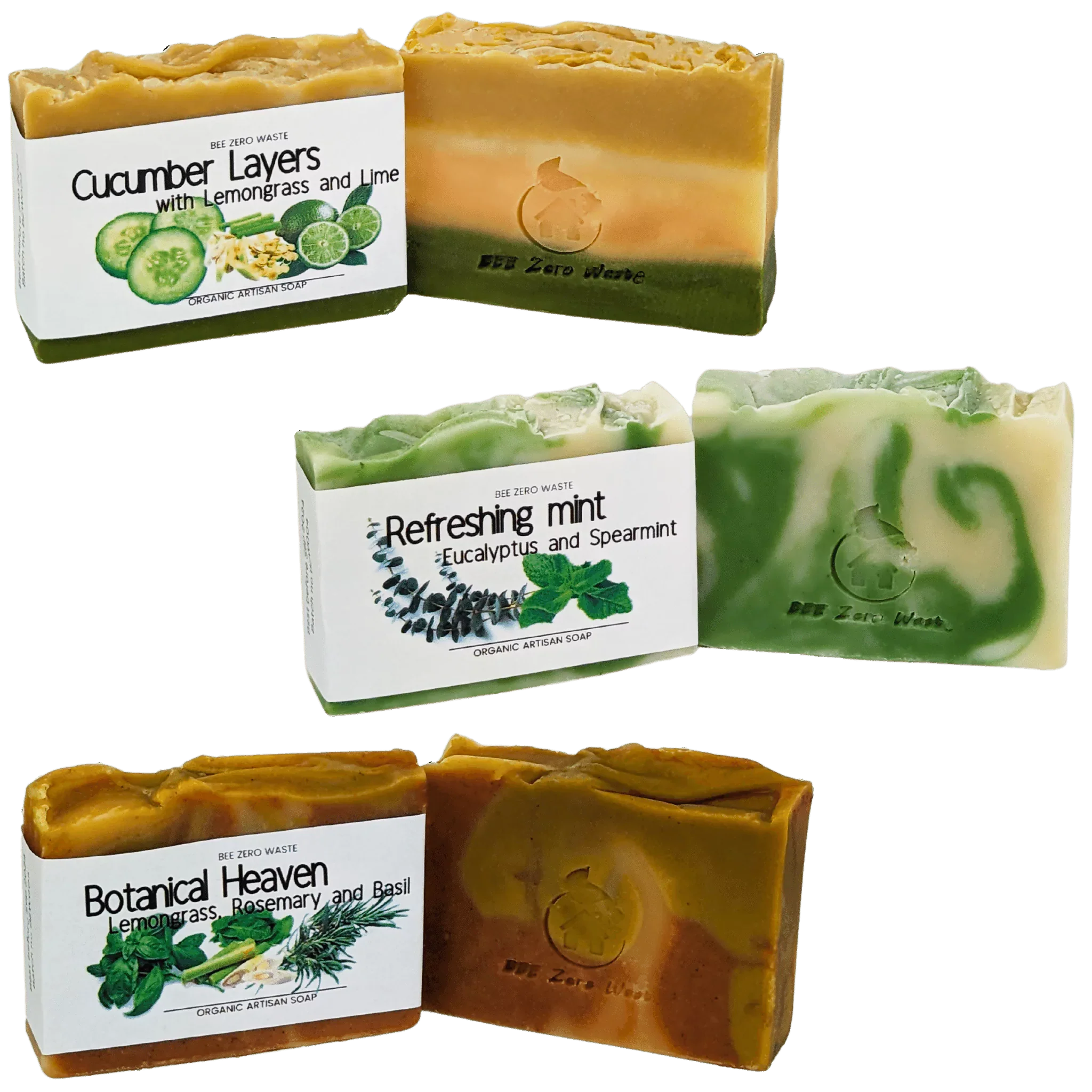 All Natural Vegan Soap Bars - Pack of 3 - Image 3