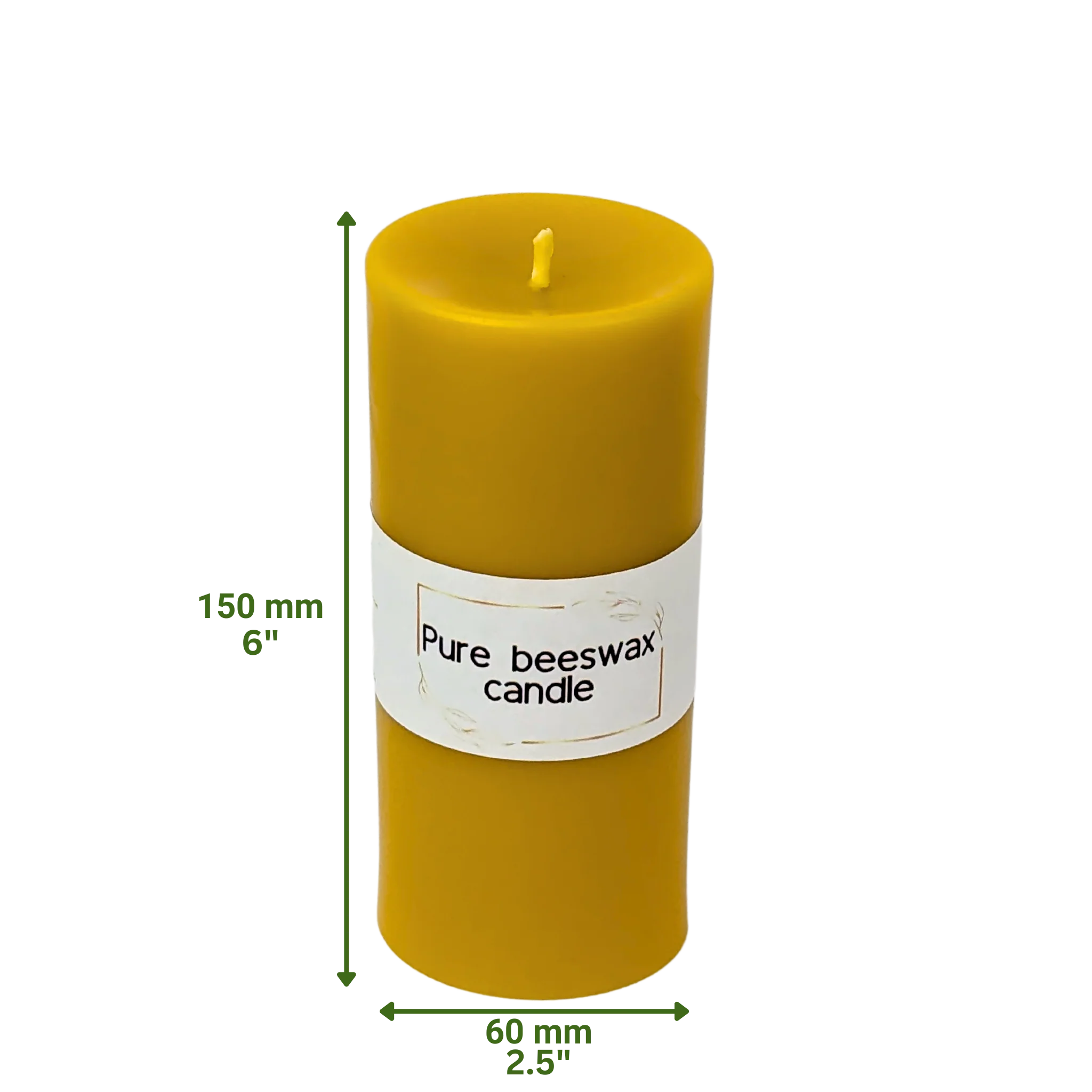 Pure Beeswax Pillar Candles - Image 4