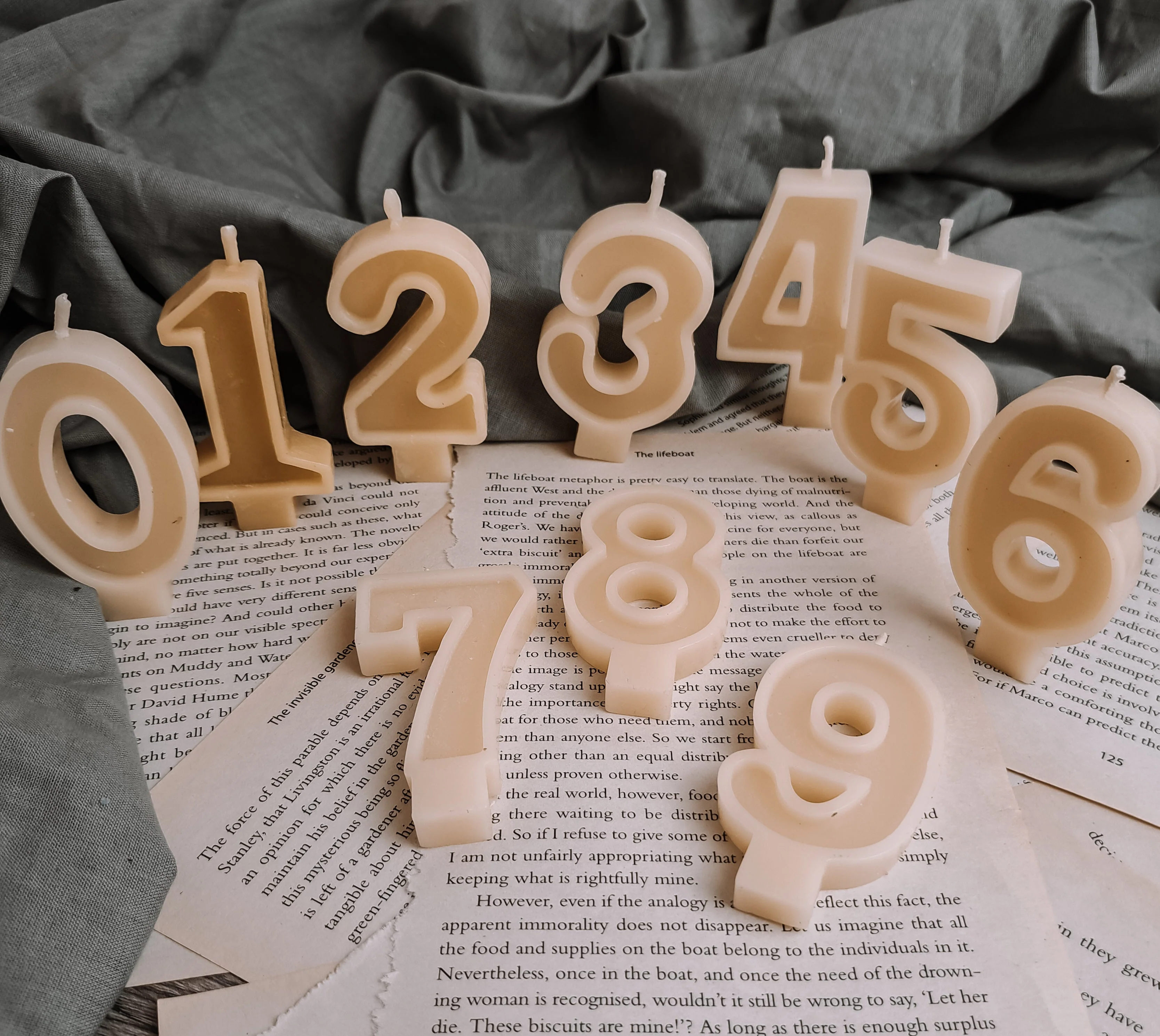 Wholesale Beeswax number candles 0 to 9, bees wax birthday candle,  cake candles, numbers candle - Image 3