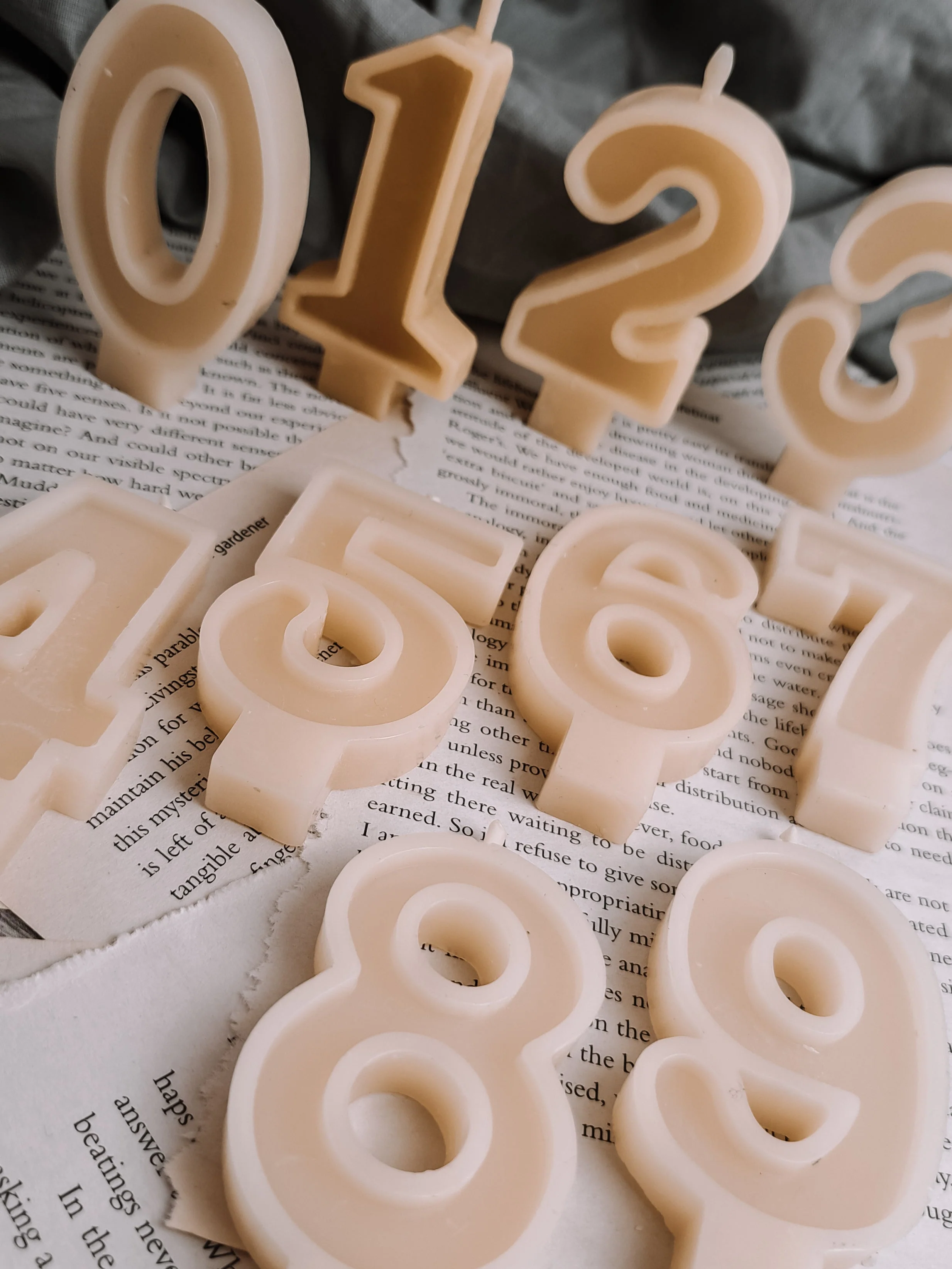 Wholesale Beeswax number candles 0 to 9, bees wax birthday candle,  cake candles, numbers candle - Image 4