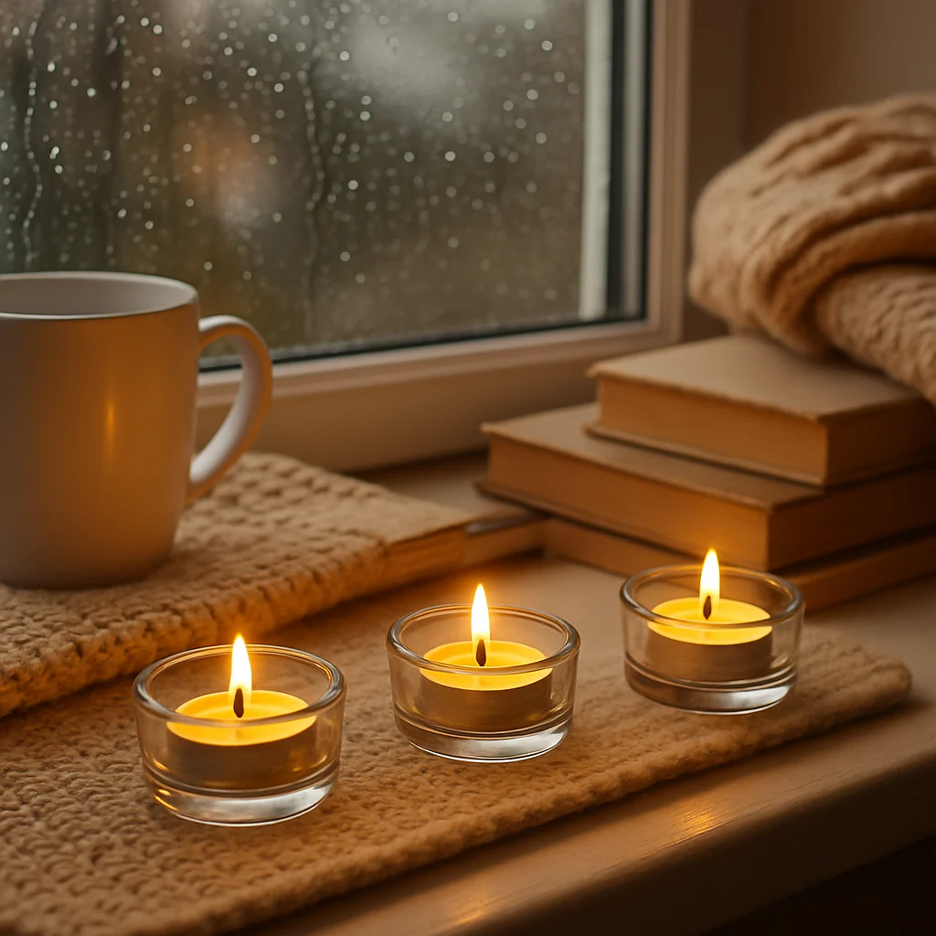 Elegant Clear Glass Tea Light Candle Holder - Image 7