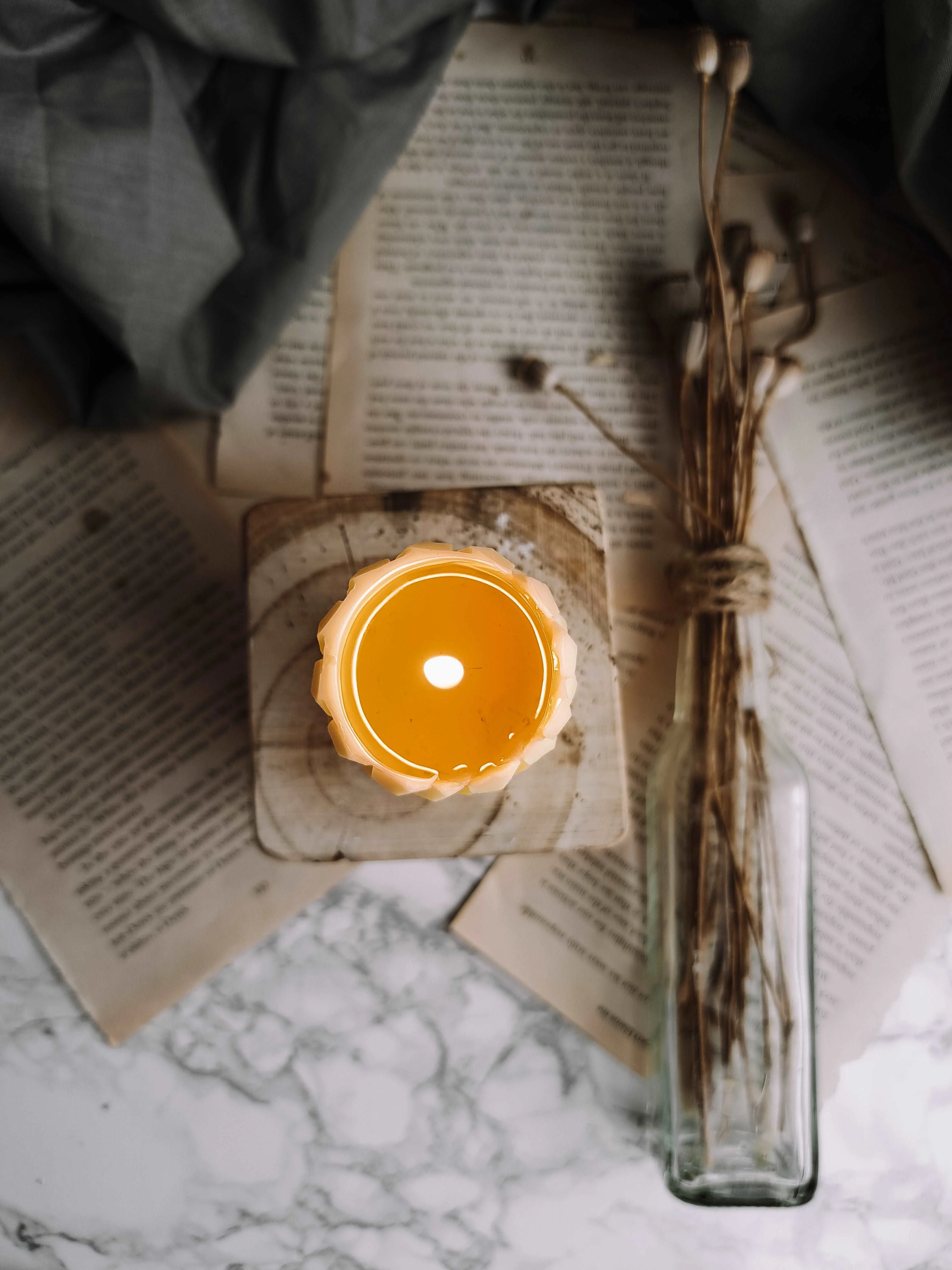 Honeycomb Solid Pure Beeswax Candle, Honey Bee, bee hive candles, Decorative Candles, autumn decor - Image 5