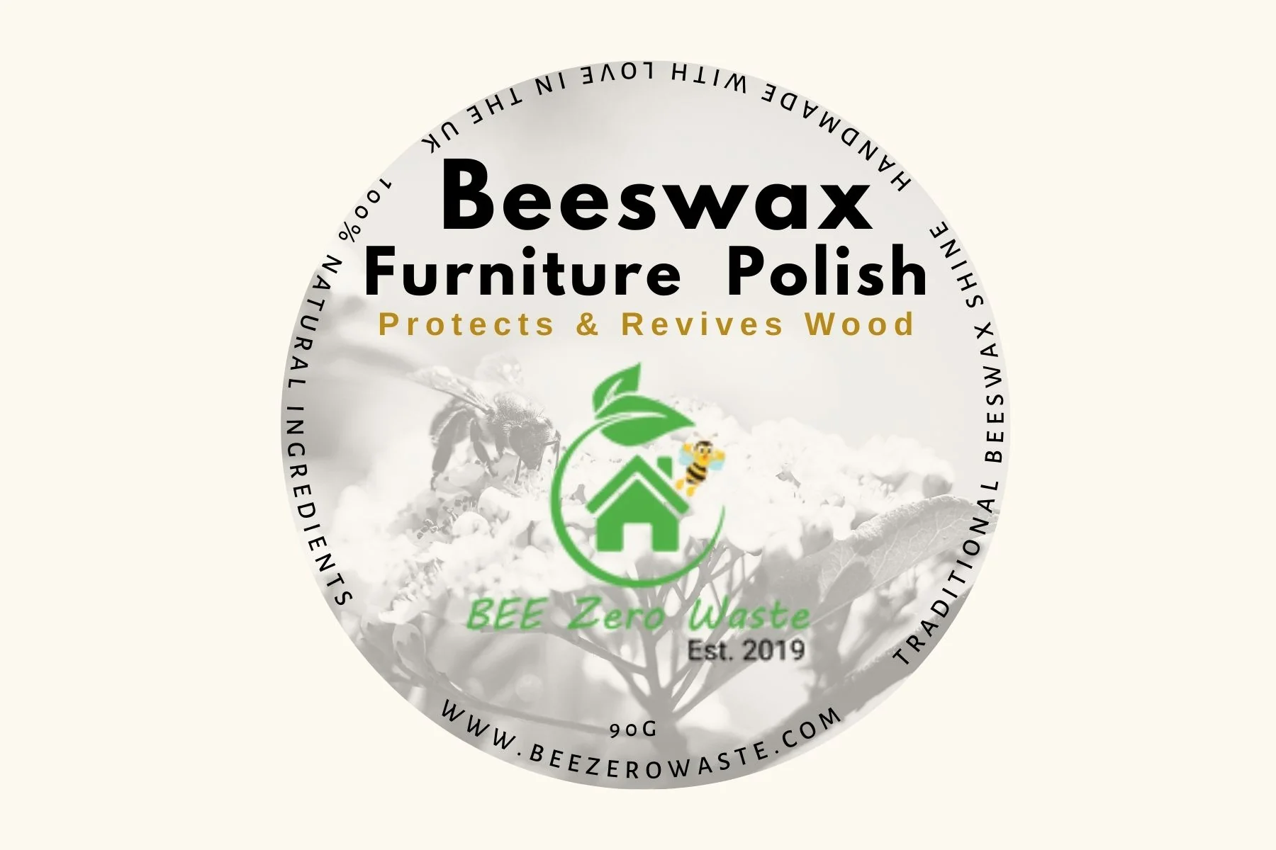 Natural Beeswax Furniture Polish - Food-Safe, Child-Safe & Eco-Friendly Wood Conditioner - Image 4