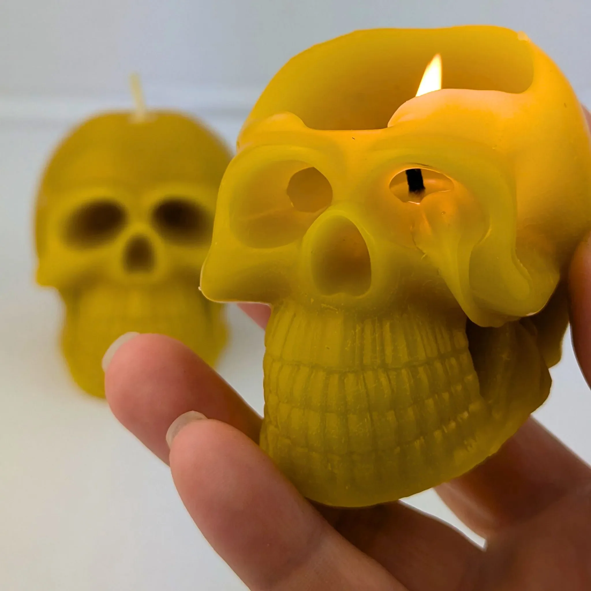 Skull Beeswax Candle Trio - Image 6