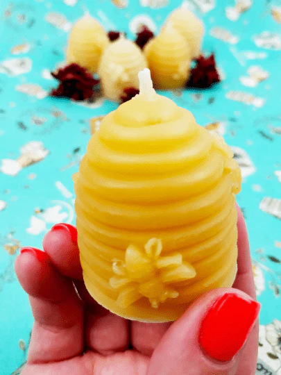 Wholesale Pure Beeswax  candle , Beehive shape votive, natural candles - Image 3