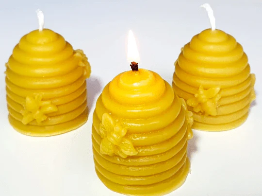 Wholesale Pure Beeswax  candle , Beehive shape votive, natural candles - Image 6