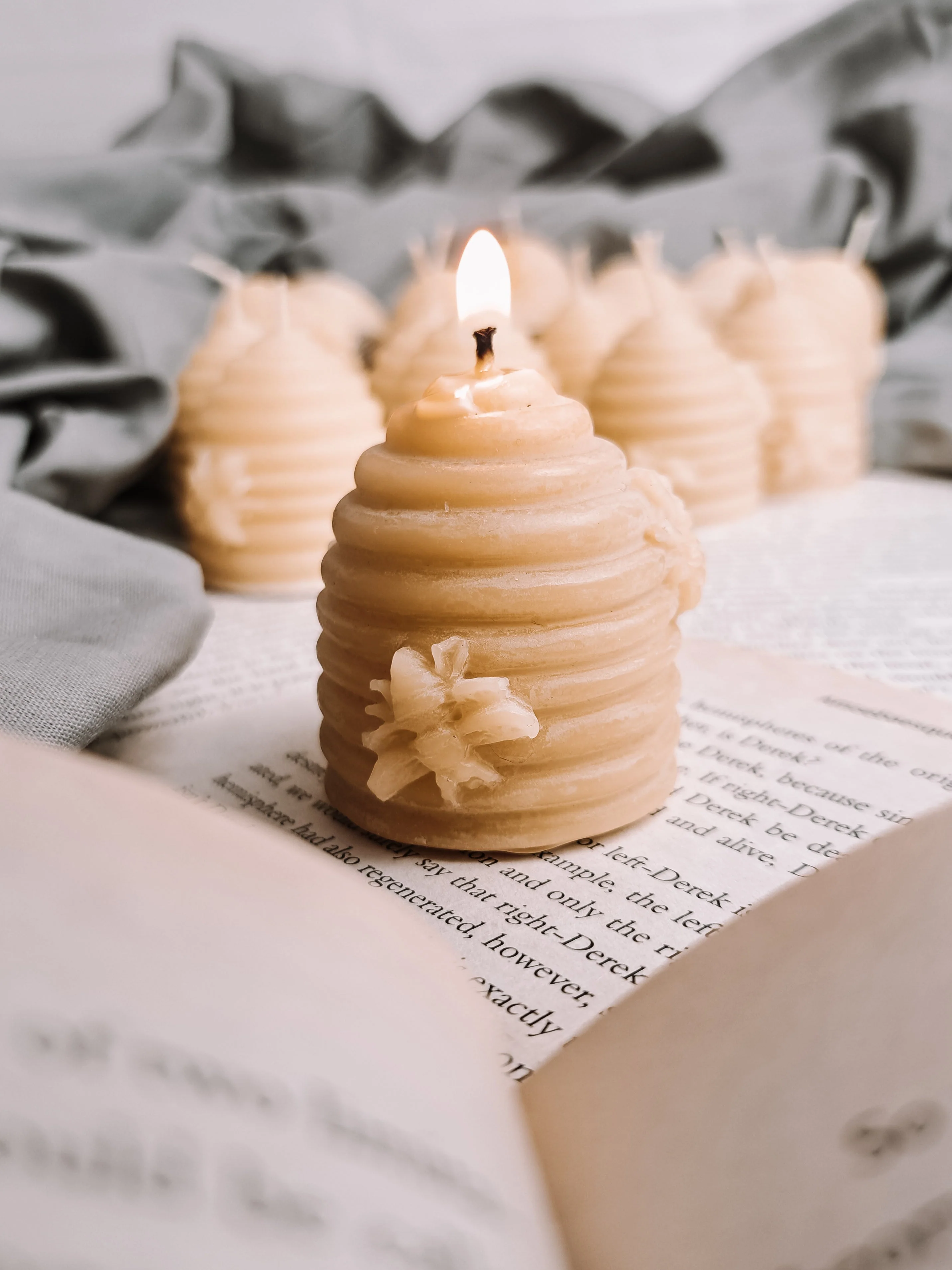 Wholesale Pure Beeswax  candle , Beehive shape votive, natural candles - Image 8