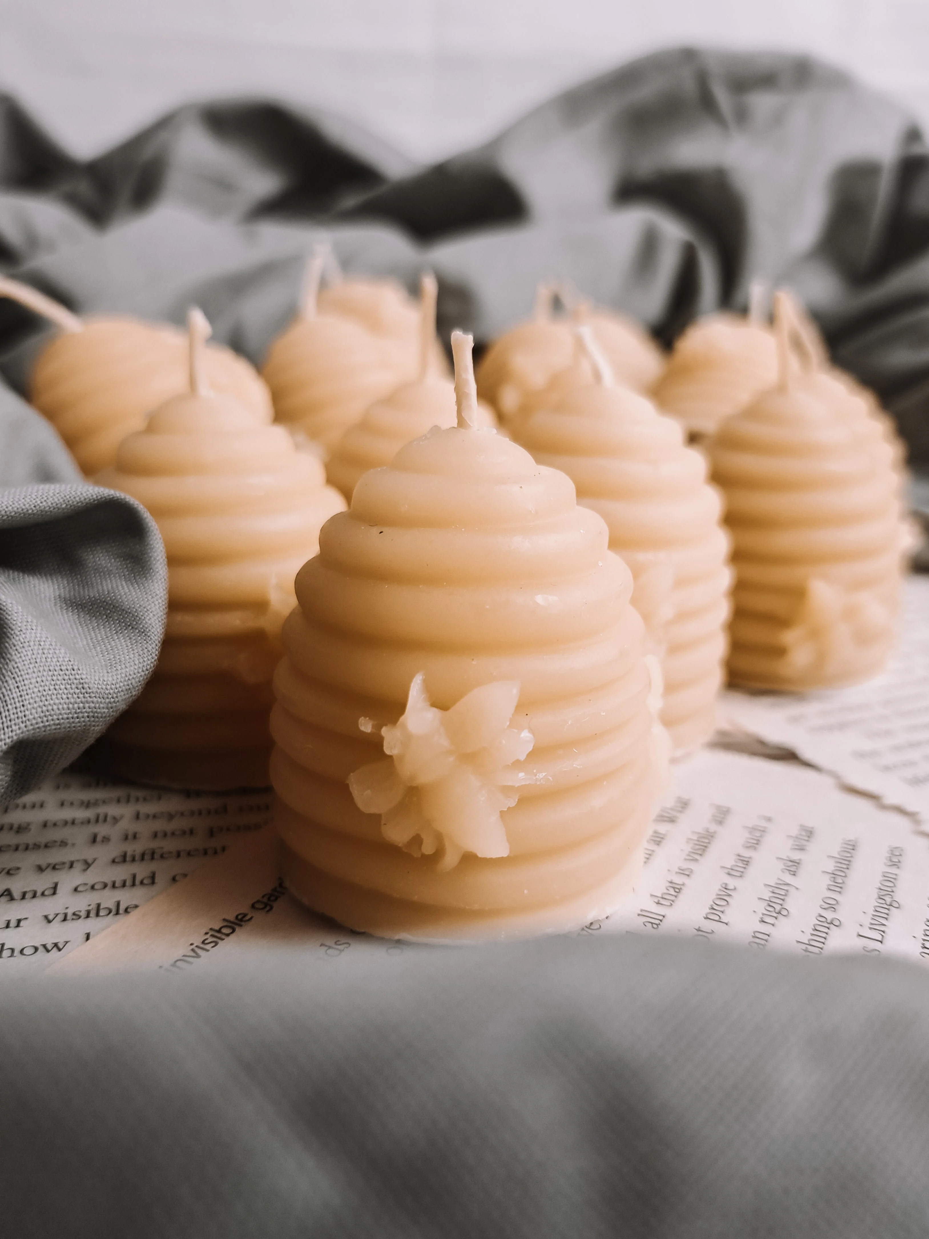 Wholesale Pure Beeswax  candle , Beehive shape votive, natural candles - Image 9